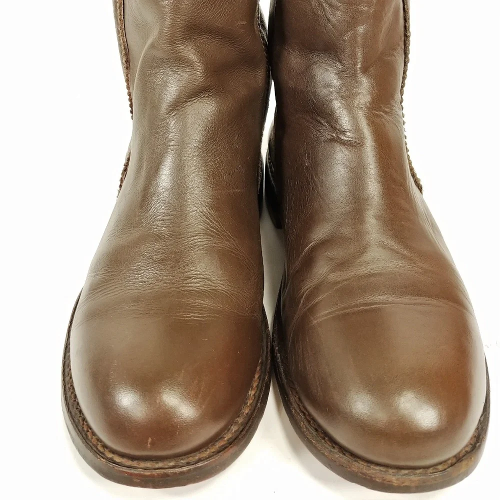 Anouk Custom Weatern Boho Button Zip Urban Boots Sz 7.5